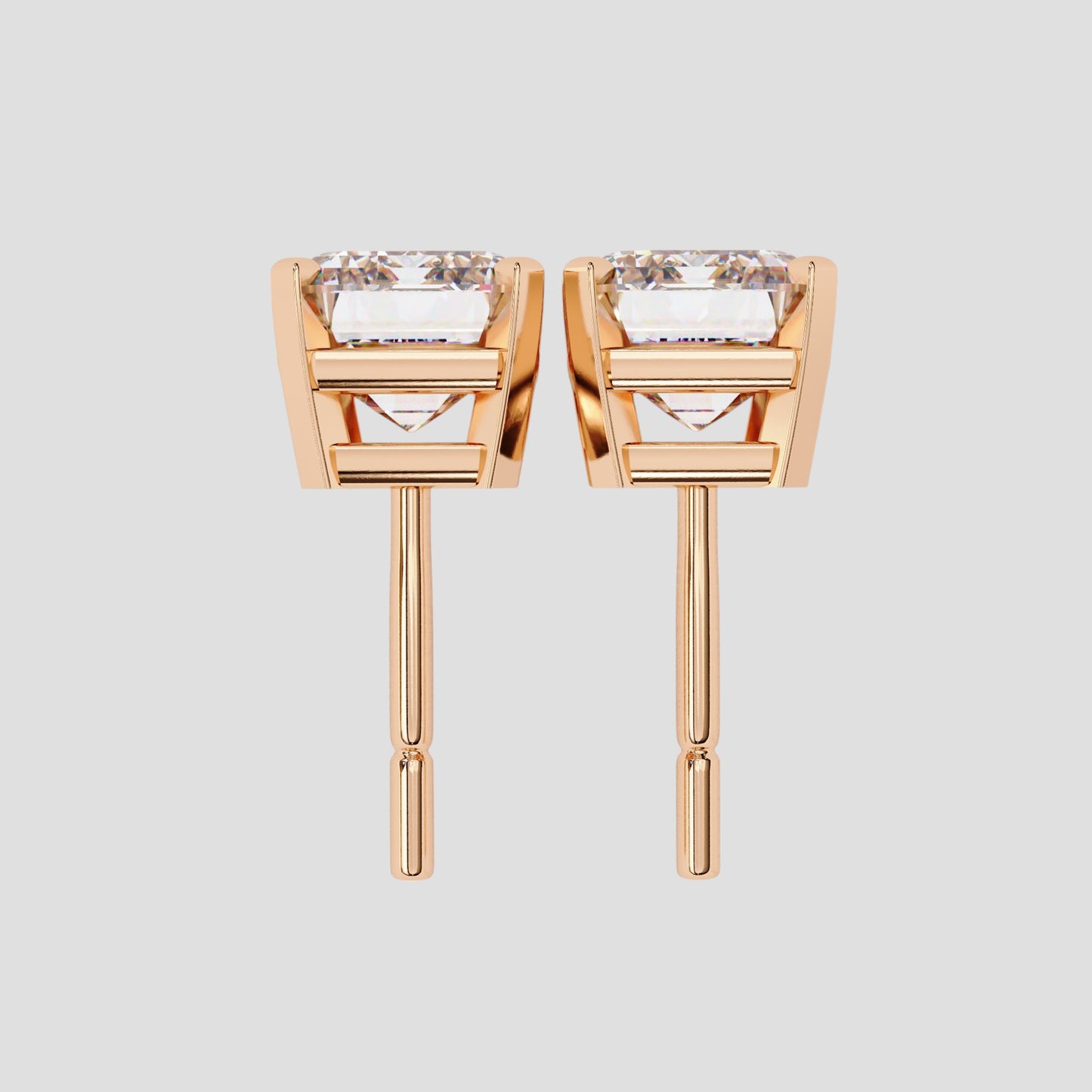 Radiance Emerald Diamond Studs